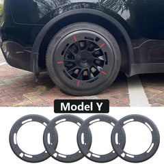 Cubierta de rueda completamente envuelta Hubcap para Tesla  Model Y 20 ''Ruedas de inducción (4 PCS)