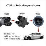 Model 3/Y/S/X CCS2 Tesla Adapter laddningsadaptern