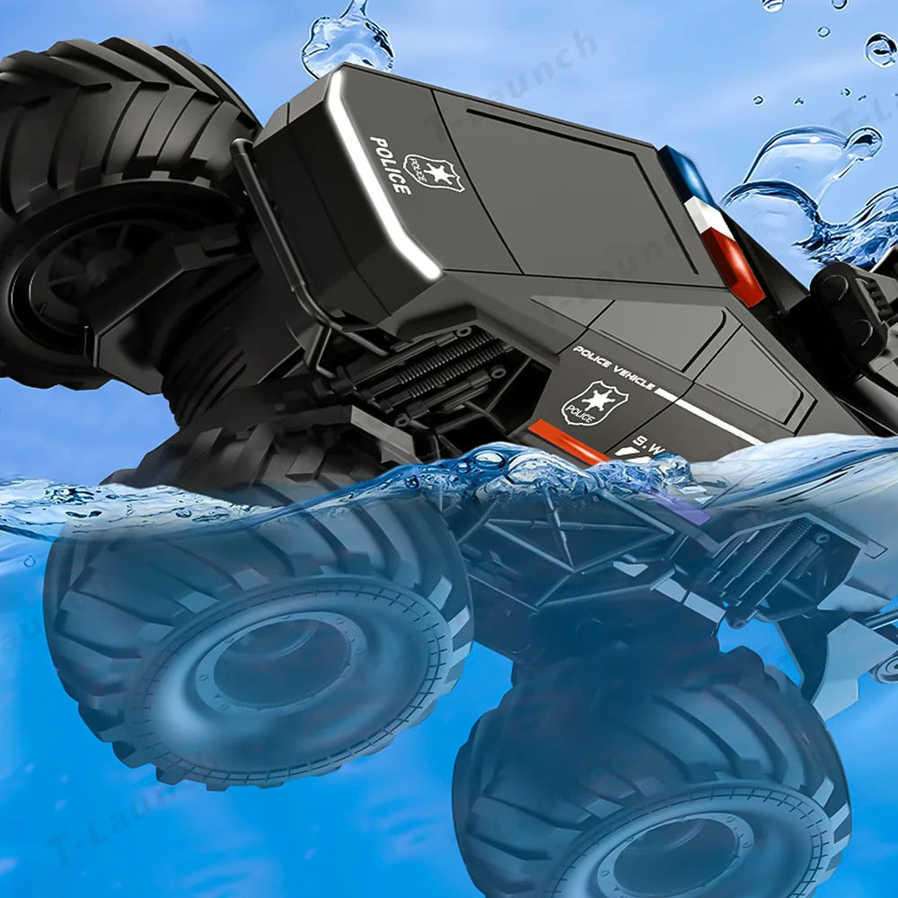 1:20 Scale Cybertruck-Inspired Amphibious RC Toy Car — 4WD Off-Road All-Terrain Truck