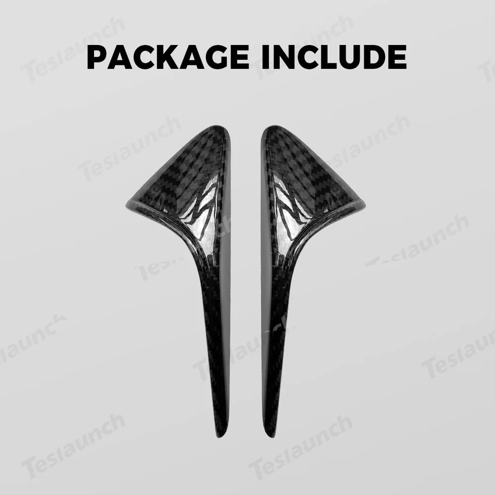 [Real Carbon Fiber] Dönüş Sinyali Kamera Kaplamaları Tesla Model 3 Yayla