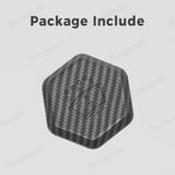 Windshield Washer Fluid Filler Cap Trim Cover (Carbon Fiber Pattern ABS) for Cybertruck