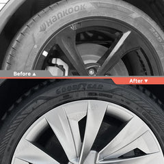 19'' Crossflow Wheel Covers for Tesla Model Y Juniper 2025+ – Helix 2.0 Style (Set of 4)