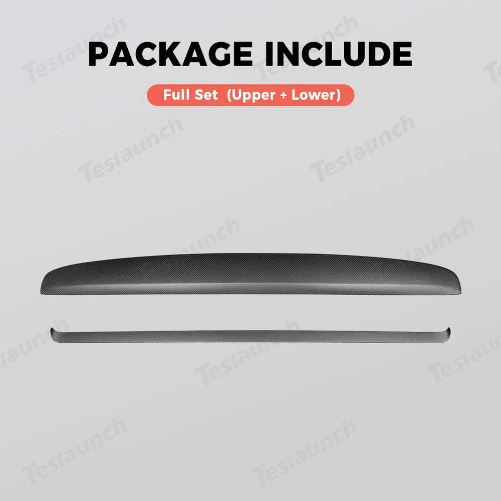 [Real Carbon Fiber] Dashboard Vent Trim for Tesla Model Y Juniper 2025+