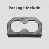 Rear Seat Cup Holder Frame Trim Cover (Carbon Fiber Pattern ABS) for Cybertruck