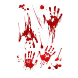 Model 3/Y/S/X Blood Handprints Dripping Blood Car Stickers Creative Personalized Decoration Halloween Window Decoration Sticker