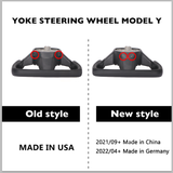 Model3/Y 요크 스타일 탄소 섬유 스티어링 휠