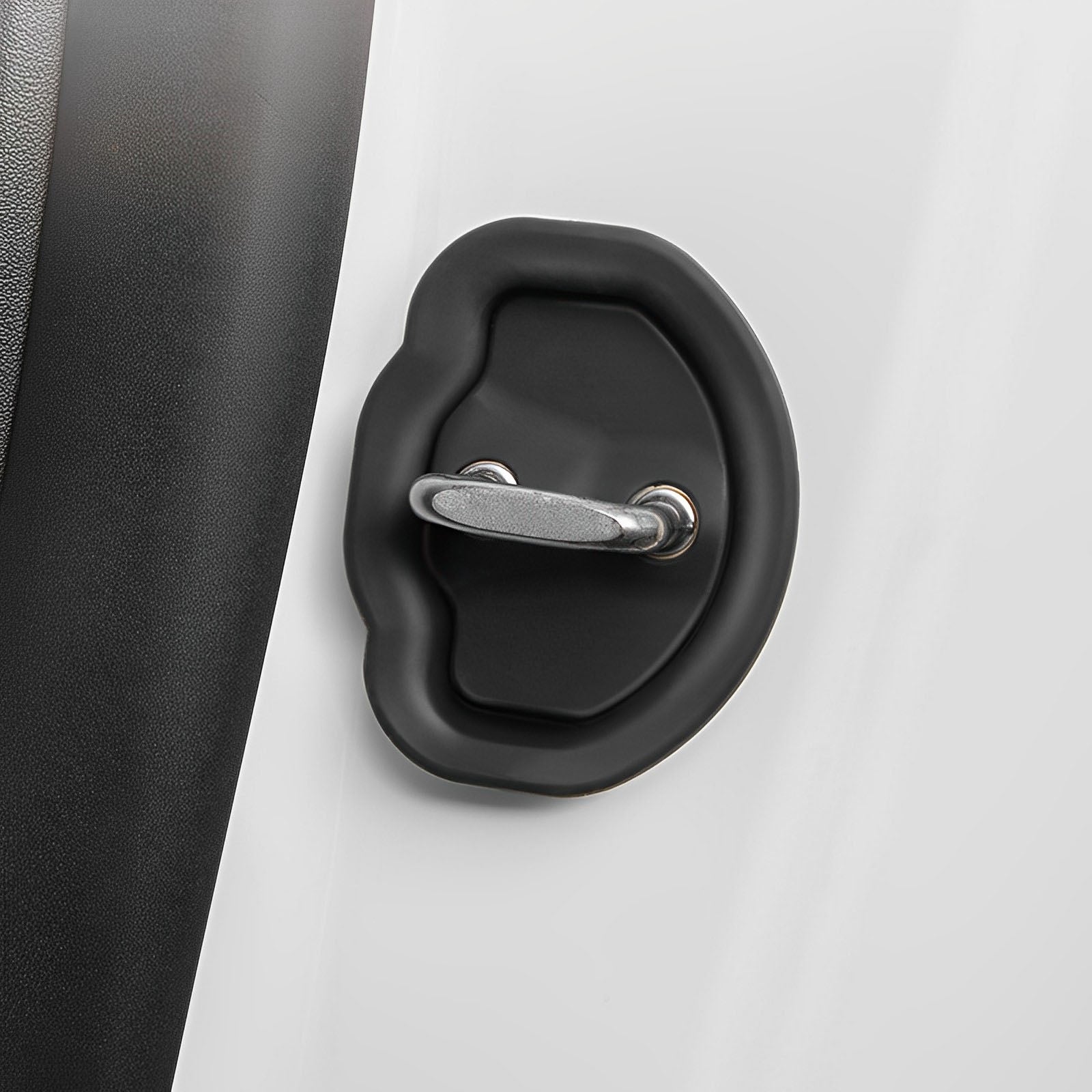 Couvercle de verrouillage de loquet de porte à réduction de bruit pour Tesla Model 3/Y/S/X (4 pièces)