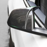 [Skutečné uhlíkové vlákno] gt styl zpětných zrcadel krycí víčko pro Tesla  Model X 2023 +