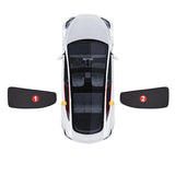 Tesla   Model S(2012-2023) Privacy thermisch geïsoleerde gordijnen Vensterzonneschermen- Tesla Auto Accesories voor bescherming tegen de zon