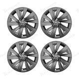 19'' Crossflow Wheel Covers for Tesla Model Y Juniper 2025+ – Helix 2.0 Style (Set of 4)
