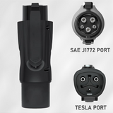 Tesla fêmea para J1772 tipo 1 macho adaptador de tomada de carregamento EV