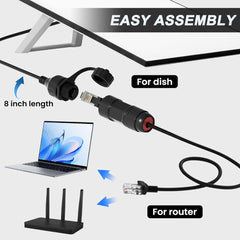 Ethernet RJ45 -sovitinliitin Starlink Gen 3/Minille