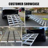 Full-Width Aluminum Tri-Fold Ramps with Load Straps for Cybertruck