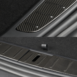 [Real Carbon Fiber] Capas de acabamento de soleira de porta-malas (3 peças) para Tesla Model X 2022+