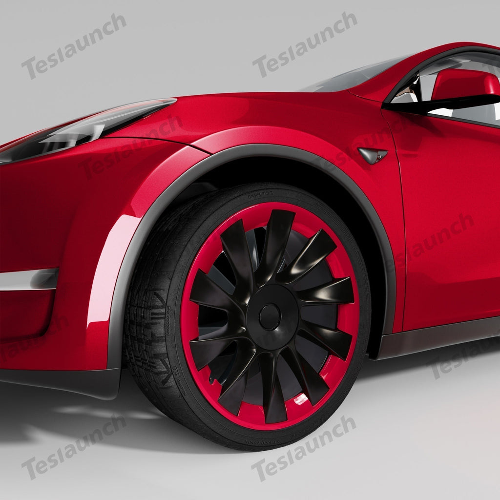 Red Rim Protectors Tesla Model Y Rim Protectors & Tesla Rim Protectors Model Y 20/21 Inch ...