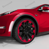 Alt-i-ett-beskytter Tesla  Model Y 20 '' Induksjonshjul og Model Y 21'' Uberturbine Whel