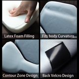 Ergonomic Ice Silk Breathable Lumbar Support Pillow - Fits All Cars