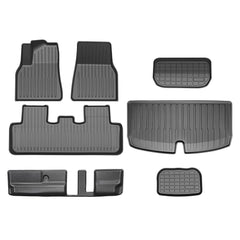 Model Y All-Weather Floor Mats Full Set Trunk Mat Cargo Mat Frunk Cargo Liner for Tesla(2020-2024)