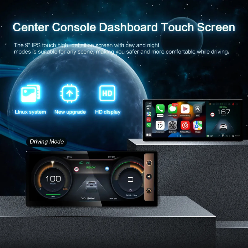 Model Écran tactile du tableau de bord de la console centrale 3/Y (Linux  9.0) pour Tesla – TESLAUNCH