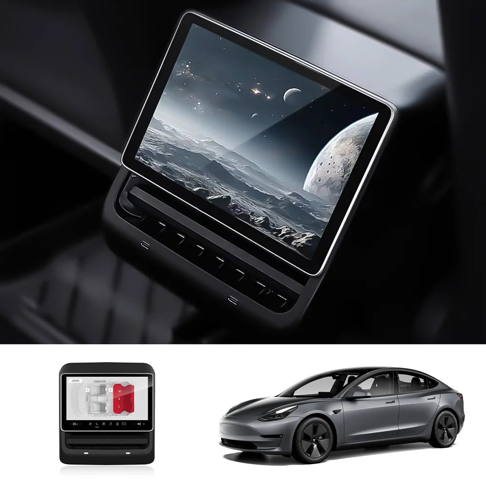 8-Inch IPS Android Rear Entertainment Display for Tesla Model 3 (2020-2023) / Model Y (2020-2024)