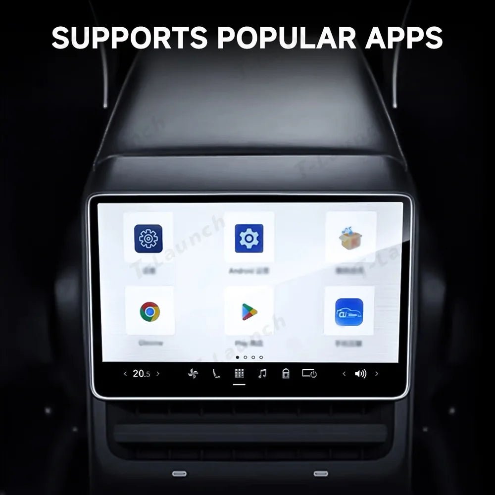 8-Inch IPS Android Rear Entertainment Display for Tesla Model 3 (2020-2023) / Model Y (2020-2024) - T-Launch