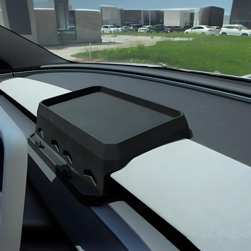 Cutie de depozitare ascunsă Tavă pentru șervețele pentru tabloul de bord din silicon pt Tesla 2024+ Model 3 Highland