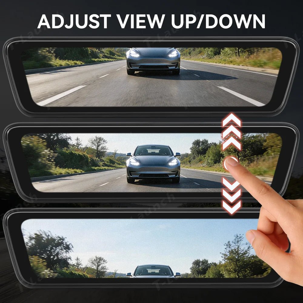8.2" Streaming Rearview Mirror with Live HD Rear Camera for Tesla Model 3 & Model Y (2021–2026) - T-Launch
