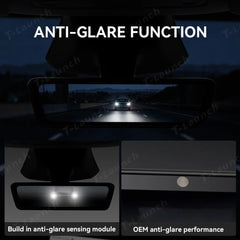8.2" Streaming Rearview Mirror with Live HD Rear Camera for Tesla Model 3 & Model Y (2021–2026) - T-Launch