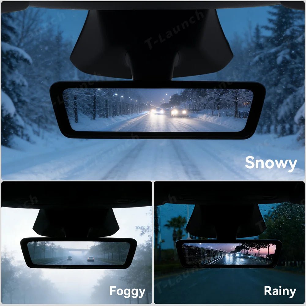 8.2" Streaming Rearview Mirror with Live HD Rear Camera for Tesla Model 3 & Model Y (2021–2026) - T-Launch