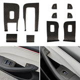 [Real Carbon Fiber] Window Lift Button Trim Switch Covers (10 PCS) for Tesla Model 3 Highland 2024+