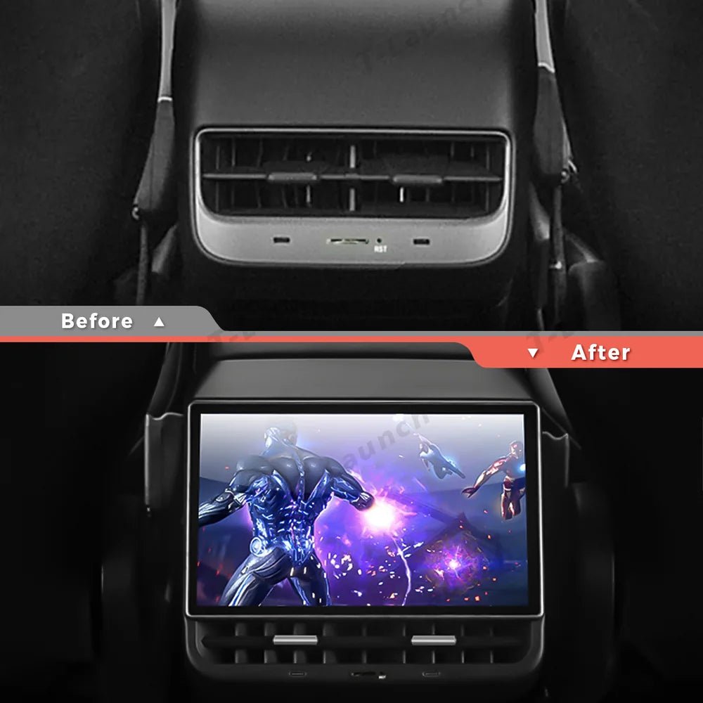 8.66-inch Large Rear Smart Display for Tesla Model 3 (2017-2023) / Model Y (2020-2024) - T-Launch