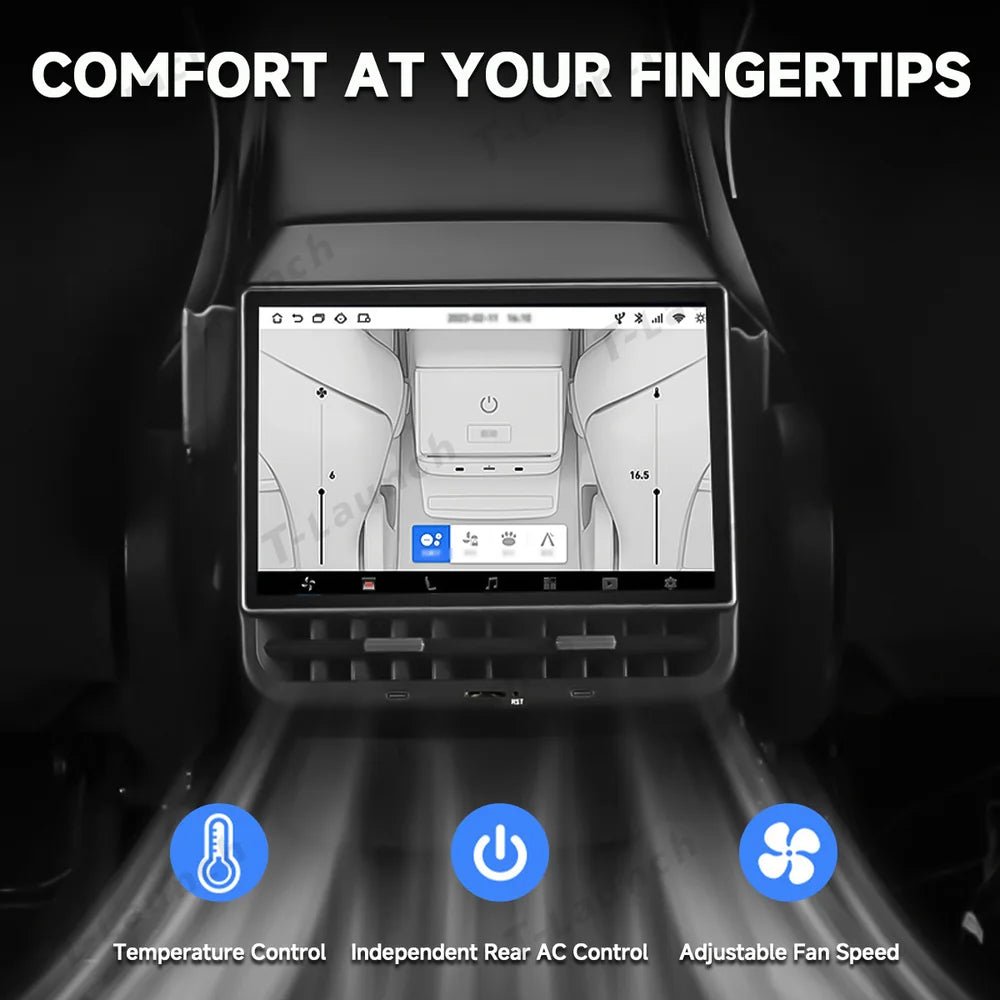 8.66-inch Large Rear Smart Display for Tesla Model 3 (2017-2023) / Model Y (2020-2024) - T-Launch