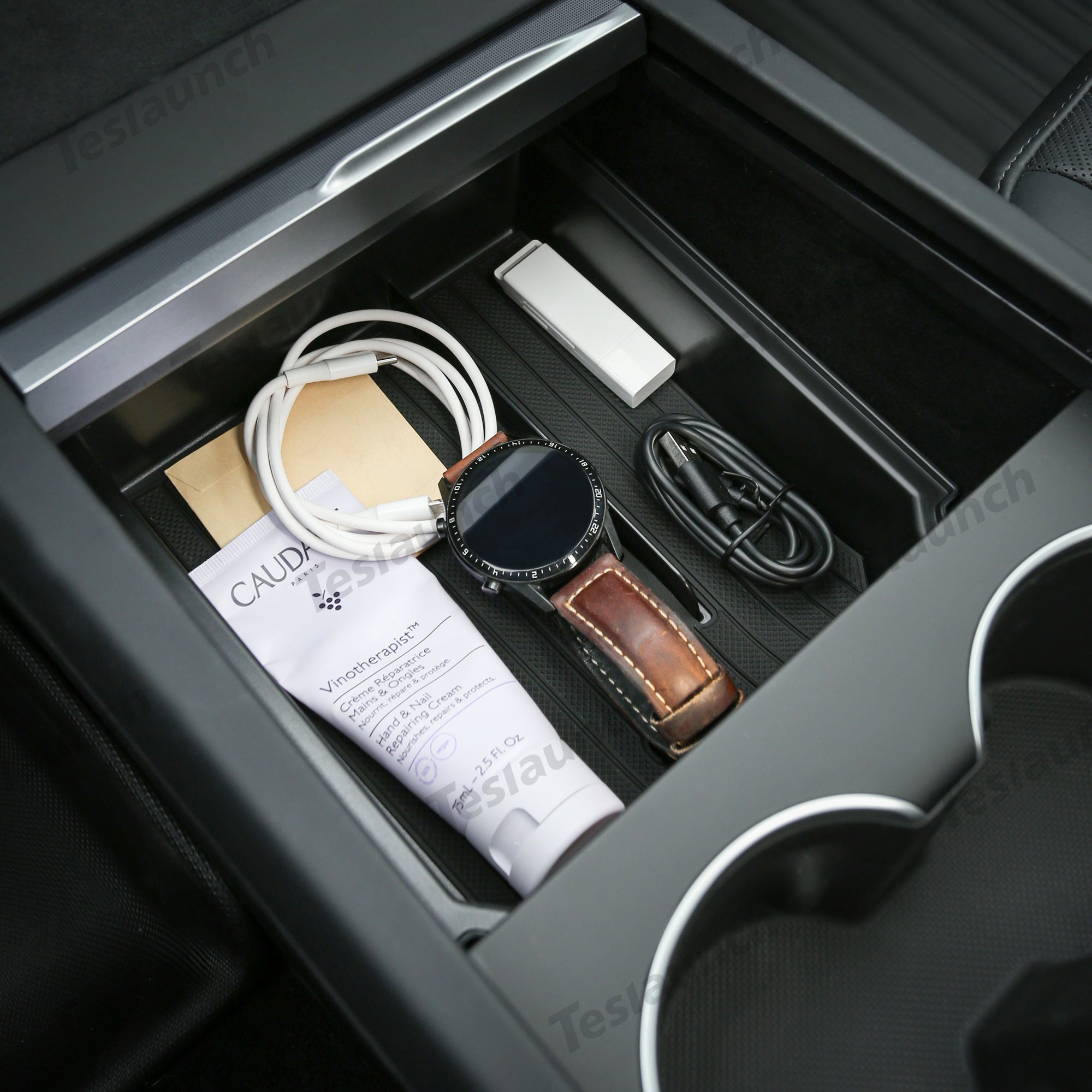 2024 Model 3 Highland Center Console & Armrest Storage Box for Tesla