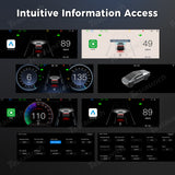 8.9'' Head-Up Display with Wireless CarPlay & Android Auto for Tesla Cybertruck