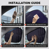 Static Cling Mesh Insulated Side Window Sunshade For Tesla Model 3/Y