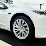 Nova Style Wheel Hubcaps (Set of 4) for Tesla 2024+ Model 3 Highland 18'' Photon Wheels (Inspired by 19'' Nova Wheels)