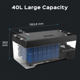 40L Coffre Réfrigérateur Portable Coffre Congélateur pour Tesla Model X 6 Sièges/7 Sièges (US Version)