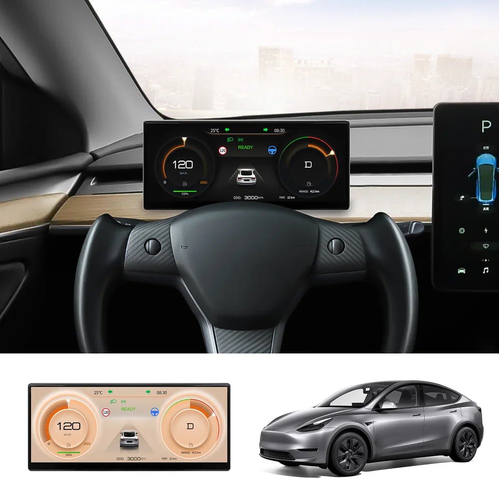 9'' Head Up Display with Wireless CarPlay & Android Auto for Tesla Model 3/Y (2021–2024) - T-Launch