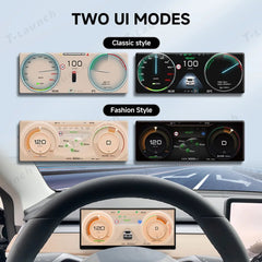 9'' Head Up Display with Wireless CarPlay & Android Auto for Tesla Model 3/Y (2021–2024) - T-Launch