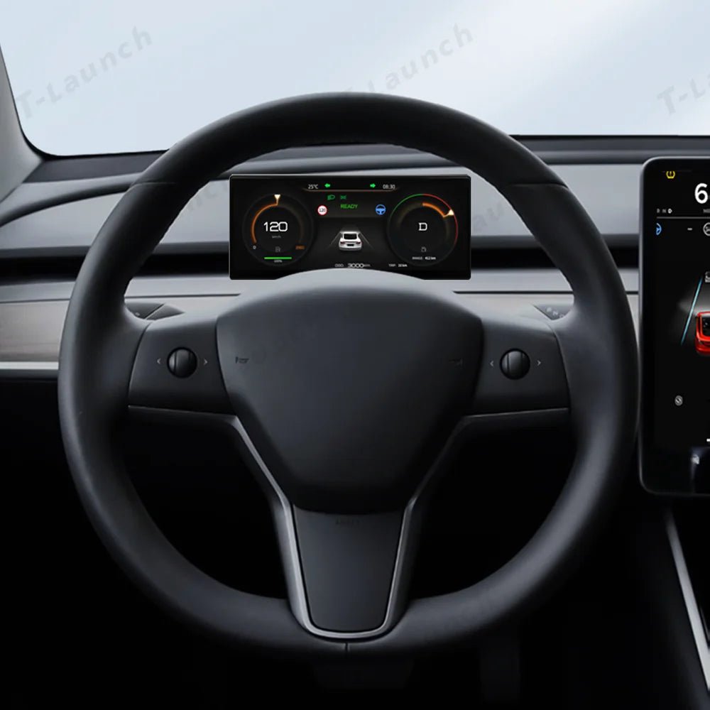 9'' Head Up Display with Wireless CarPlay & Android Auto for Tesla Model 3/Y (2021–2024) - T-Launch