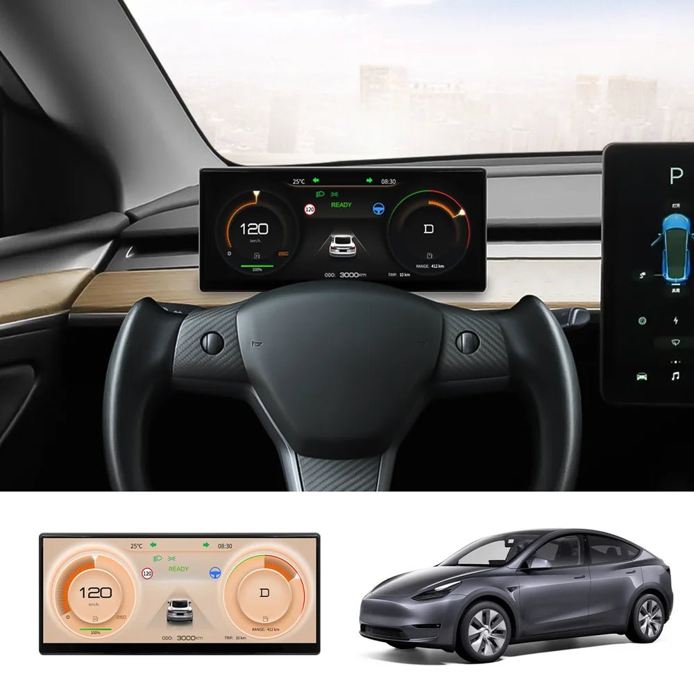9'' Head Up Display with Wireless CarPlay & Android Auto for Tesla Model 3/Y (2021–2024) - T-Launch