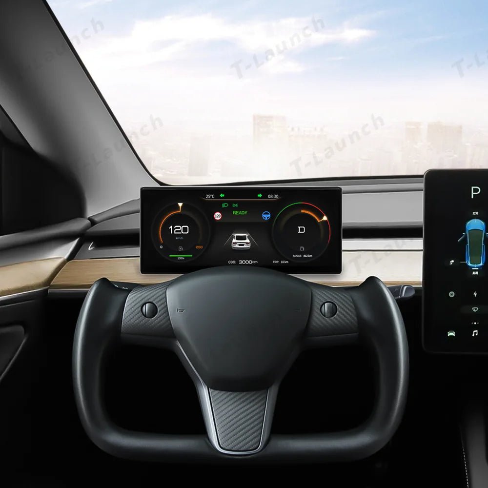 9'' Head Up Display with Wireless CarPlay & Android Auto for Tesla Model 3/Y (2021–2024) - T-Launch