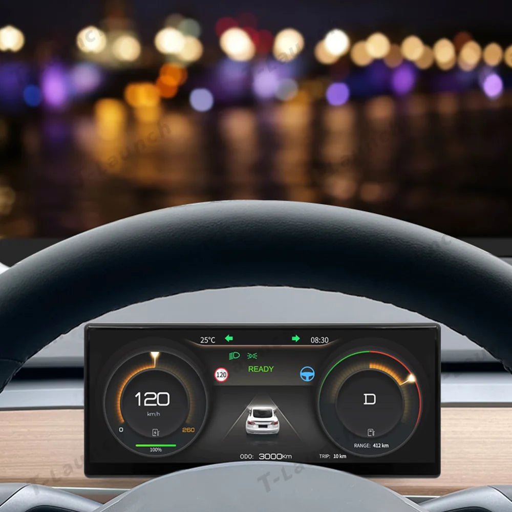 9'' Head Up Display with Wireless CarPlay & Android Auto for Tesla Model 3/Y (2021–2024) - T-Launch