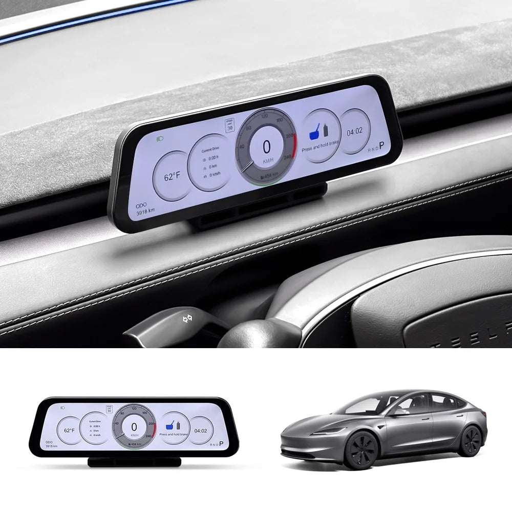9.6-inch Instrument Cluster Display for Tesla Model 3 / Y (2021–2026) - T-Launch