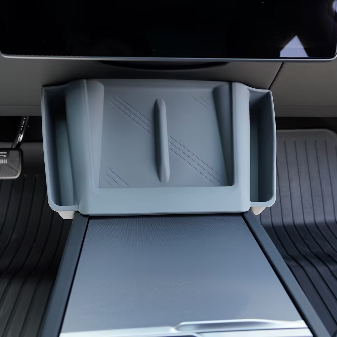 Central Control Wireless Charging Silicone Pad Storage Box for Tesla Model Y Juniper 2025+