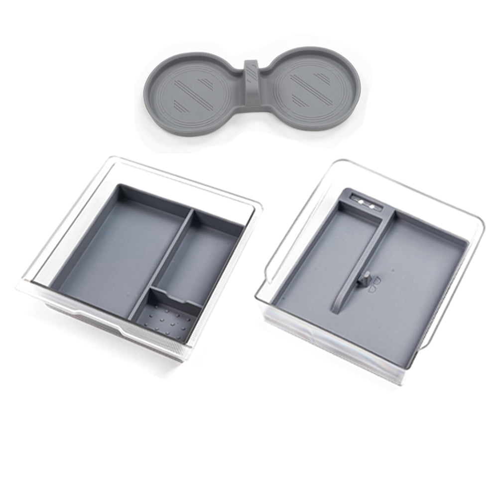 2024 Model 3 highland center console organizer tray designed for armrest storage box cup pad wireless charging pad set