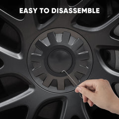 ฝาครอบดุมล้อ ฝาครอบดุมล้อ ครอบดุมล้อ สำหรับปี 2024+ Model 3 Highland ล้อโฟตอน 18 นิ้ว (4 ชิ้น)