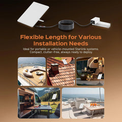 Starlink Mini DC Power Cable – Real-Time Voltage & Current Monitor