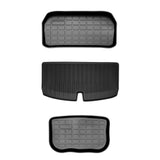 [[PL170]] Y Allväder Golvmattor Full Set Trunk Mat Lastmatta Frunk Cargo Liner för Tesla(2020-2024)