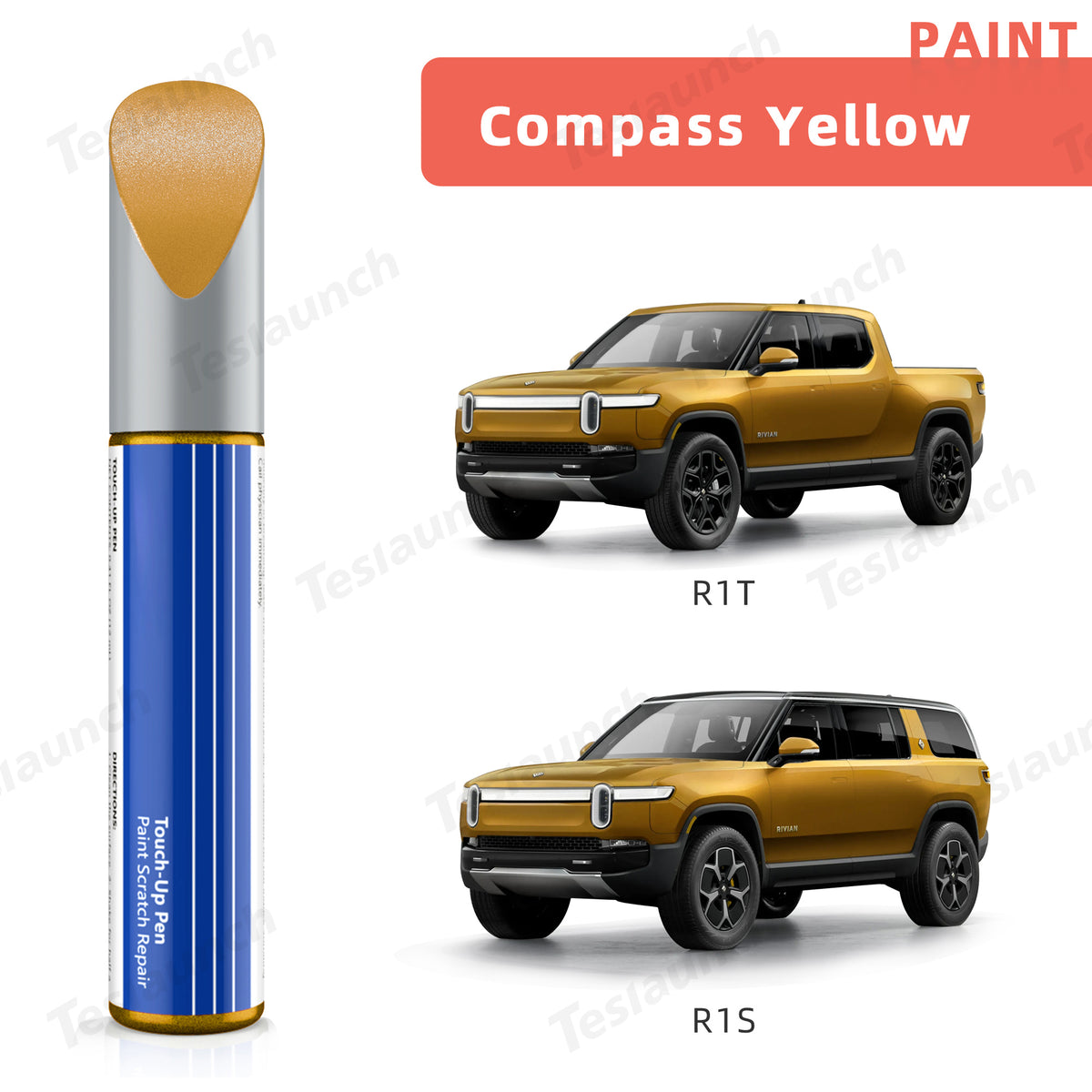 قلم طلاء معدني من RIVIAN لإصلاح هيكل السيارة لطرازات R1T وR1S
